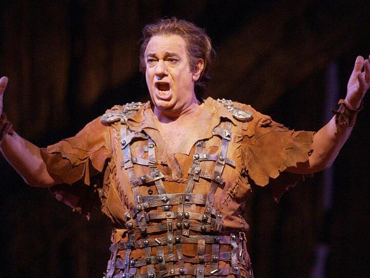 Plácido Domingo 2004 in der Rolle des Siegmund in Wagners "Walküre".
