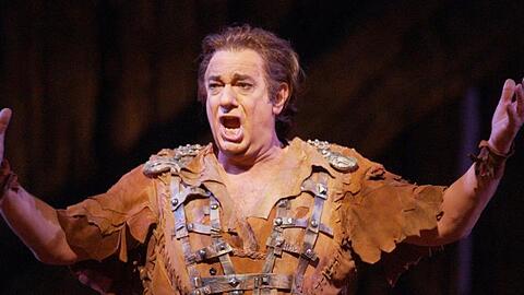 Plácido Domingo 2004 in der Rolle des Siegmund in Wagners "Walküre".