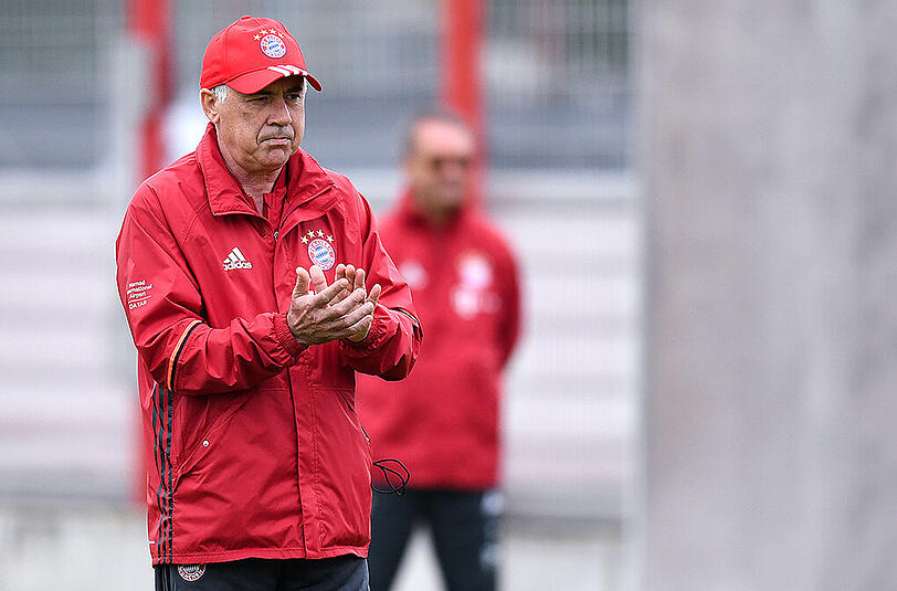 Carlo Ancelotti beim öffentlichen Training.