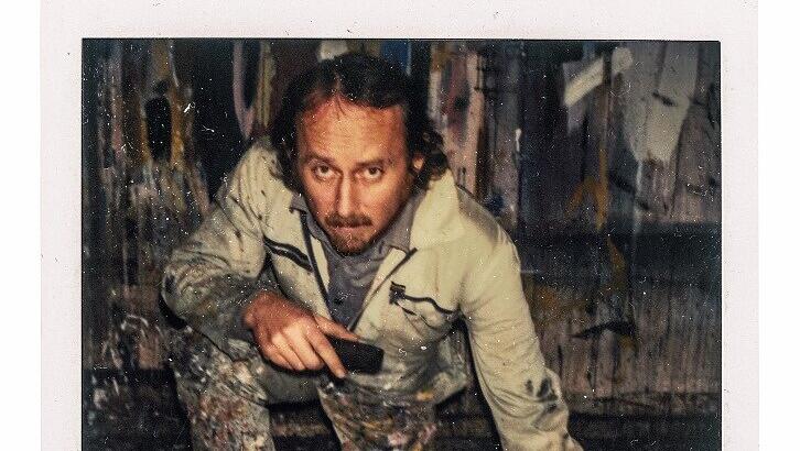 Karl Horst Hödicke 1982 in seinem Atelier.