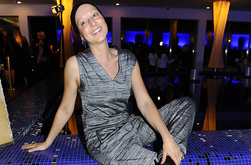 Lässt sich nicht unterkriegen: Hendrikje Fitz beim Adventsdinner im Bayerischen Hof.