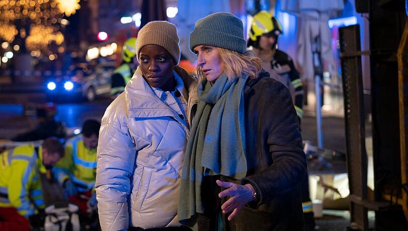 "Tatort: Geisterfahrt": Die Kommissarinnen Charlotte Lindholm (Maria Furtwängler) und Anaïs Schmitz (Florence Kasumba).