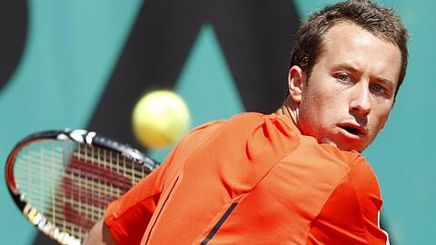 Kämpfte sich beim Rasenturnier in Halle, der Generalprobe für das Grand-Slam-Spektakel in Wimbledon ins Viertelfinale: Philipp Kohlschreiber .