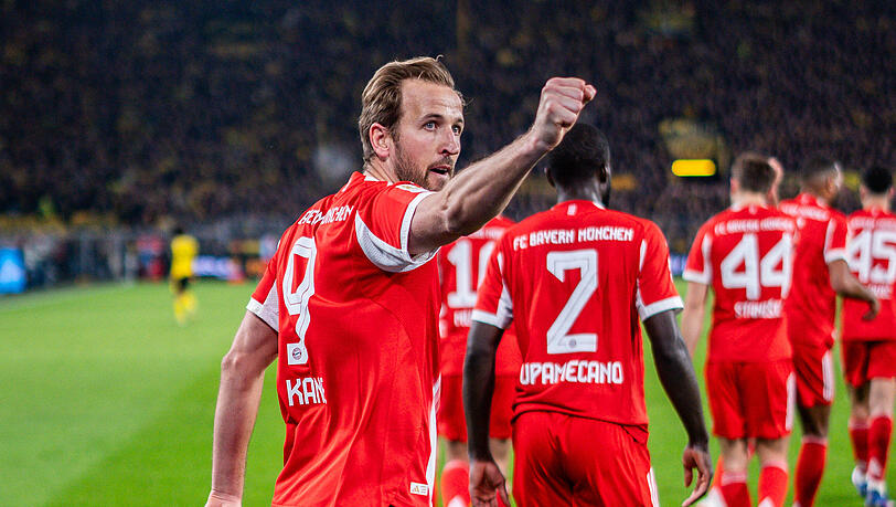 Der Lewandowski-Rekord wackelt: Harry Kane traf im Klassiker gegen Borussia Dortmund doppelt.