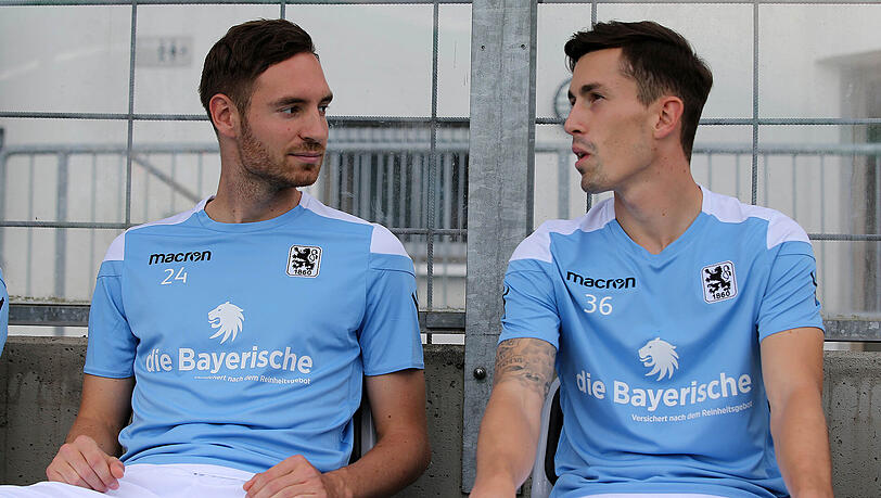 Wieder dahoam im Löwen-Käfig: Sechzig-Stürmer Markus Ziereis und Verteidiger Phillipp Steinhart (l.). Wieder dahoam im Löwen-Käfig: Sechzig-Stürmer Markus Ziereis und Verteidiger Phillipp Steinhart (l.).