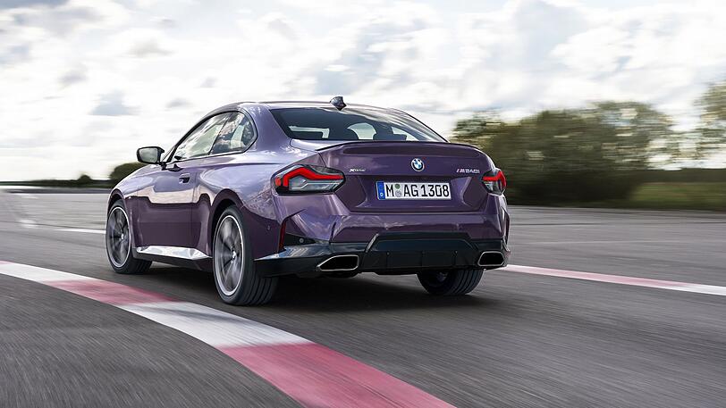 Knackiges Heck mit markanter Abrisskante: das neue 2er Coupé.