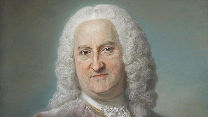 Maurice Quentin de La Tour hat den Finanzmann Jean-Baptiste Philippe im Jahr 1748 in Pastell wiedergegeben.