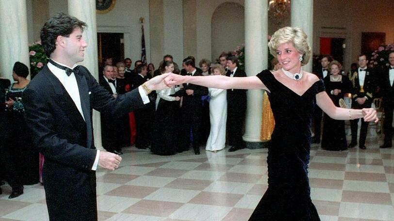 Diana trug das schulterfreie Kleid 1985 bei einer Einladung im Weißen Haus