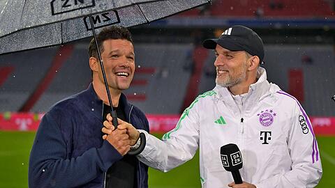 "Ein sehr intelligenter Trainer, ein guter Kommunikator": Michael Ballack (li.) hält viel von Thomas Tuchel.