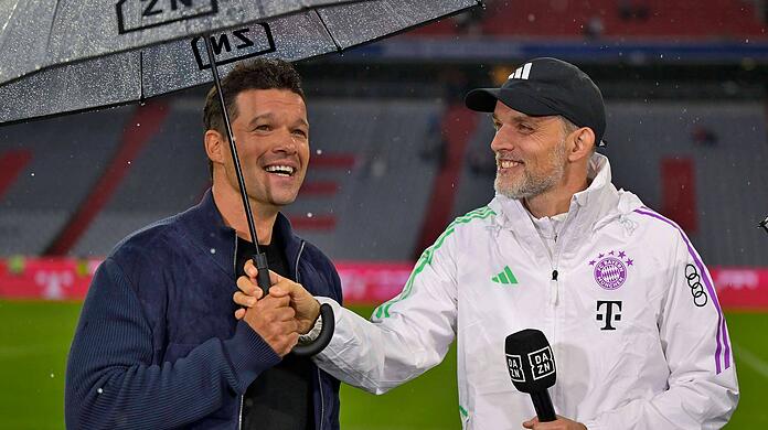 "Ein sehr intelligenter Trainer, ein guter Kommunikator": Michael Ballack (li.) hält viel von Thomas Tuchel.