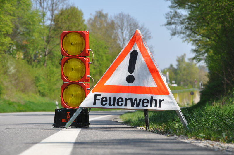 Ein Absperrung der Feuerwehr (Symbolbild)