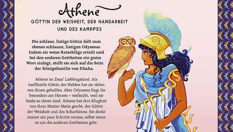 Auf Odysseus' Seite: die G&ouml;lttin Athene.