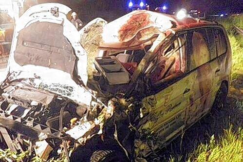 Total zertrümmert: In diesem Auto starb der Familienvater.