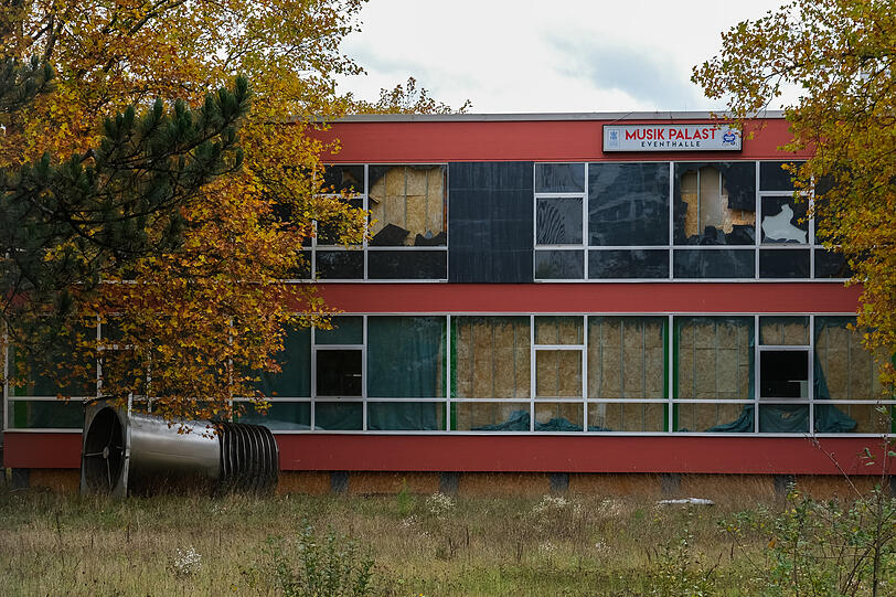 In der ehemaligen Kantine der Siemens-Mitarbeiter war zeitweise ein Musikclub.