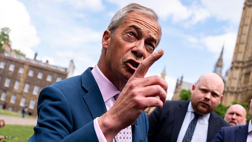 Der Chef der rechtspopulistischen Partei Reform UK legt sein Mandat nieder. (Archivbild) Der Chef der rechtspopulistischen Partei Reform UK legt sein Mandat nieder. (Archivbild)