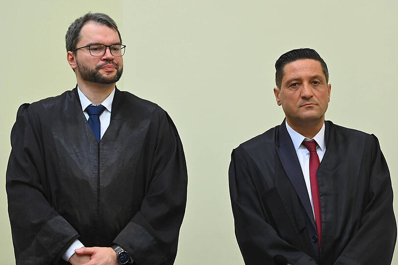 Die Rechtsanwälte Johann Bund (l.) und Oemer Sahinci sind die Verteidiger von Farhad N. Die Rechtsanwälte Johann Bund (l.) und Oemer Sahinci sind die Verteidiger von Farhad N.
