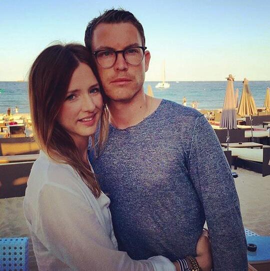 Stephan Lichtsteiner (Juventus Turin) mit seiner Frau Manuela.