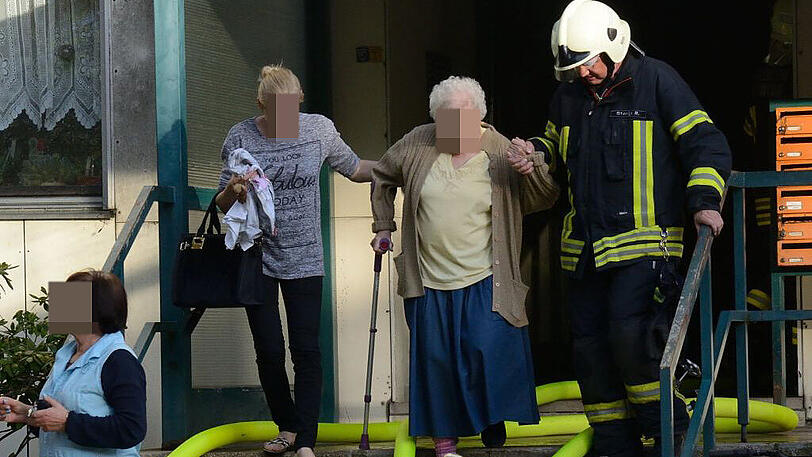 Im siebten Stock brach das Feuer aus.