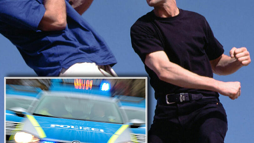 Die Polizei muss bei einer Schlägerei eingreifen (Symbolbild) Die Polizei muss bei einer Schlägerei eingreifen (Symbolbild)