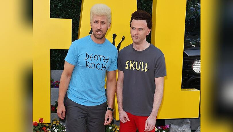 Ryan Gosling und Mikey Day als Beavis und Butt-Head bei der Premiere von "The Fall Guy".