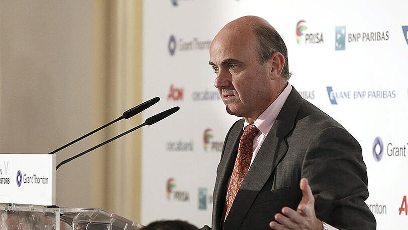 Kann mit dem Wirtschaftswachstum Spaniens zufrieden sein: Wirtschaftsminister Luis de Guindos. Kann mit dem Wirtschaftswachstum Spaniens zufrieden sein: Wirtschaftsminister Luis de Guindos.