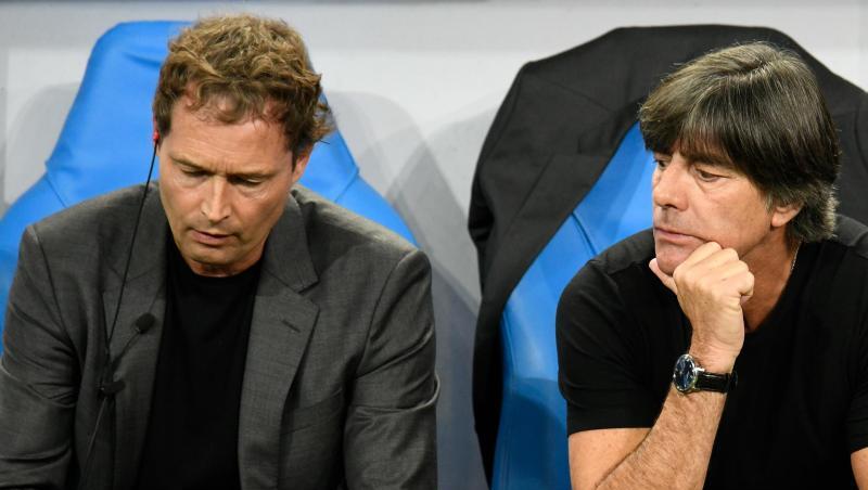 Marcus Sorg (l) rückt für zwei Spiele für den fehlenden Joachim Löw in die Chefrolle beim DFB-Team. Marcus Sorg (l) rückt für zwei Spiele für den fehlenden Joachim Löw in die Chefrolle beim DFB-Team.
