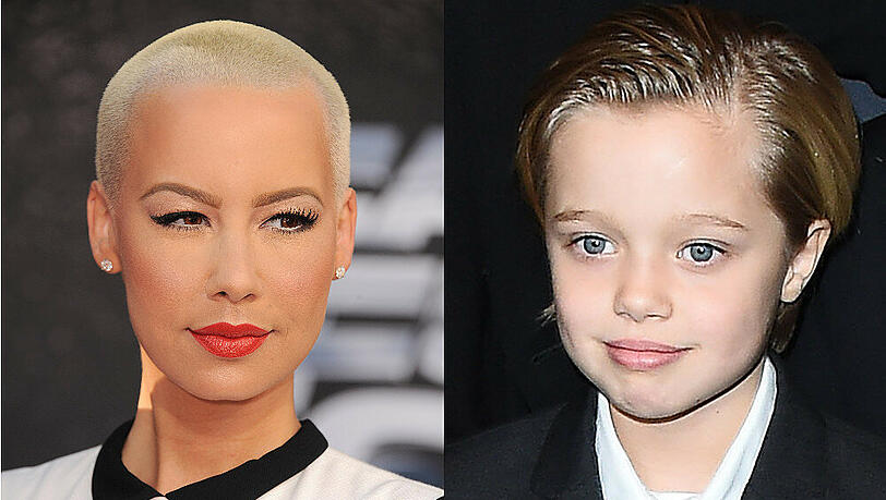 Model Amber Rose und Brangelina-Zögling Shiloh Model Amber Rose und Brangelina-Zögling Shiloh