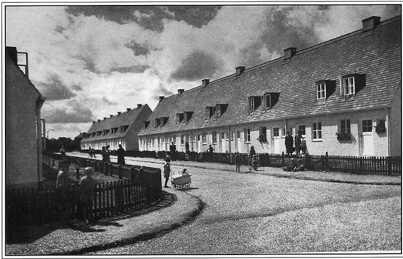 Die Münchner Maikäfersiedlung in Berg am Laim.