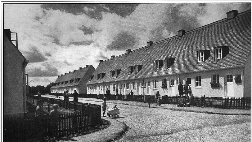 Die Münchner Maikäfersiedlung in Berg am Laim. Die Münchner Maikäfersiedlung in Berg am Laim.