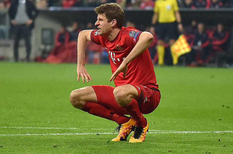THOMAS MÜLLER: NOTE 4.
70 Minuten dauerte es, bis Müller randurfte. Er rackerte, mühte sich &ndash; aber ohne Ertrag. (Archivbild)