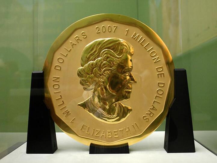 Die Goldmünze "Big Maple Leaf" war im März 2017 aus dem Berliner Bode-Museum gestphlen worden.