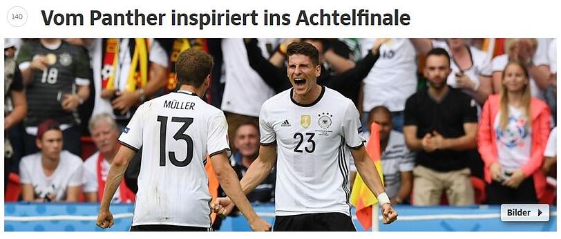Die SZ vergleicht Mario Gomez mit einem Panther.