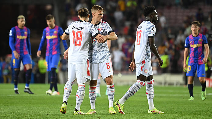 14. September 2021: Auch in der vergangenen Champions-League-Saison gewann der FC Bayern sein Auftaktspiel - mit 3:0 beim FC Barcelona.