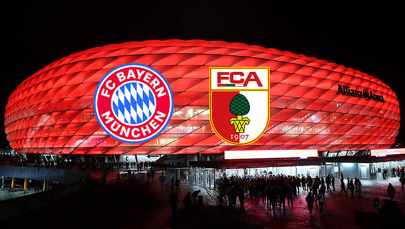 Treffen am Freitagabend in der Allianz Arena aufeinander: Der FC Bayern und Augsburg.