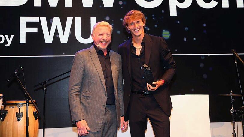 Boris Becker und Alexander Zverev.