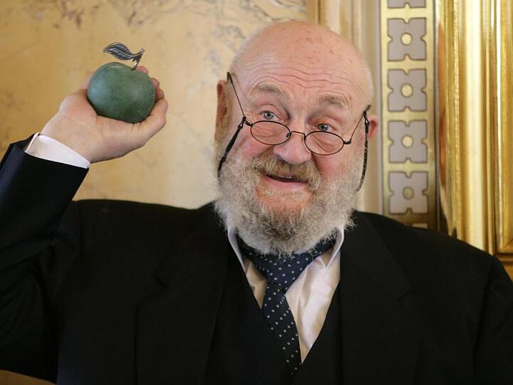 Rolf Hoppe mit dem Kunstpreis der sächsischen Landeshauptstadt Dresden (2007).