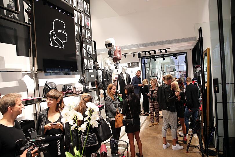 So schaut's aus im neuen Lagerfeld Store in der Maffeistraße.