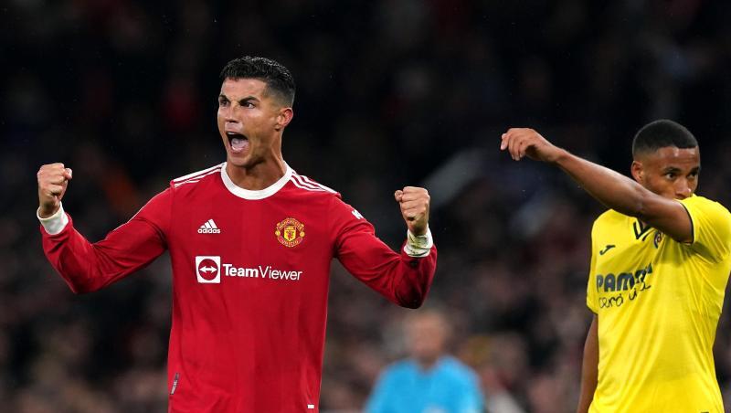 Cristiano Ronaldo (l) führte Manchester United zum Sieg gegen den FC Villarreal.