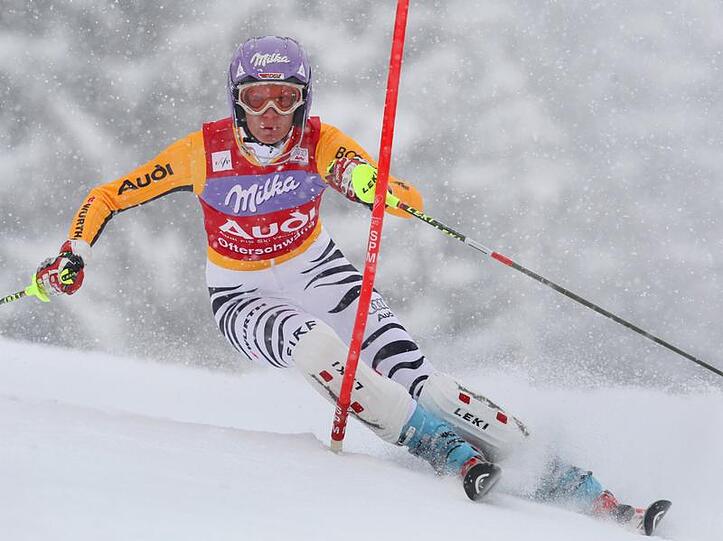 Maria Riesch musste sich mit Platz zwei genügen.