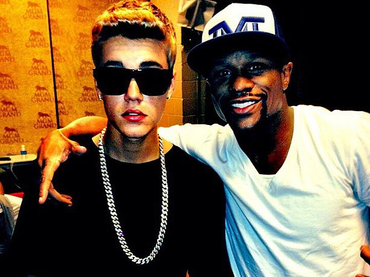 Das "Money-Team": Justin Bieber und Box-Weltmeister Flyod Mayweather jr.