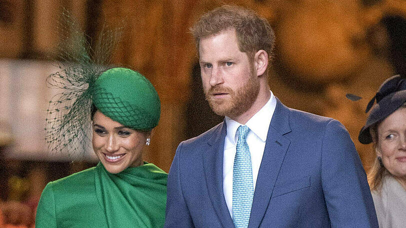 Prinz Harry und seine Frau Meghan am Commonwealth Day 2020.