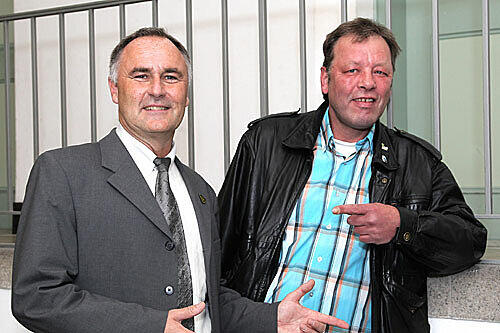 Werner Wittek (l.) war Mosis Bodyguard und Andreas Kaplan elf Jahre Diener und Chauffeur
