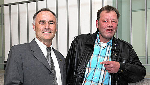 Werner Wittek (l.) war Mosis Bodyguard und Andreas Kaplan elf Jahre Diener und Chauffeur Werner Wittek (l.) war Mosis Bodyguard und Andreas Kaplan elf Jahre Diener und Chauffeur