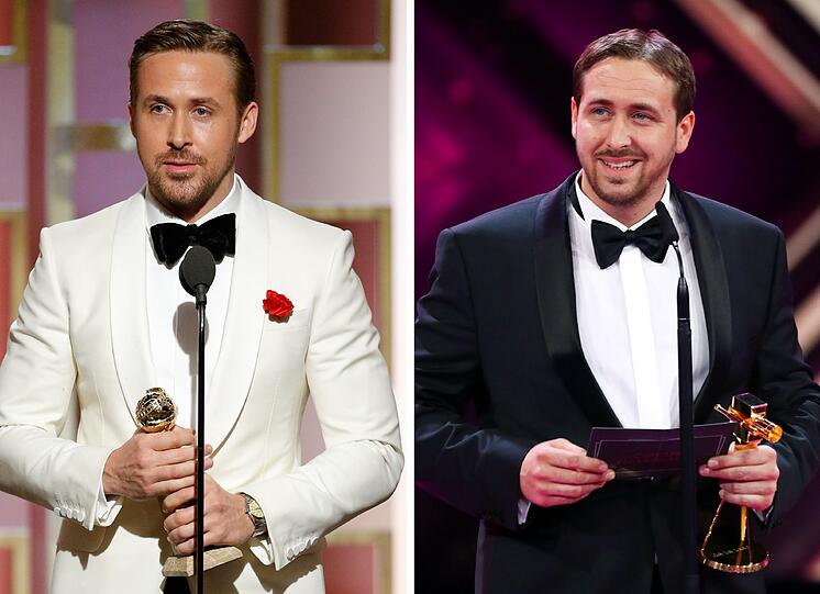Schon seit Jahren tritt Ludwig Lehner (re.) als Gosling-Double auf