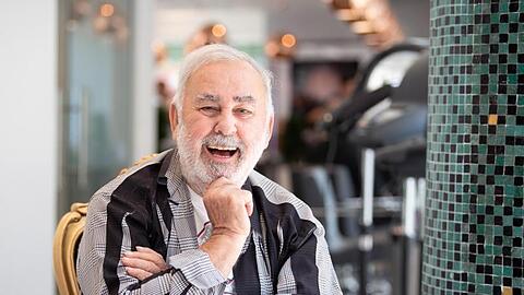Udo Walz in seinem Salon am Kurfürstendamm.