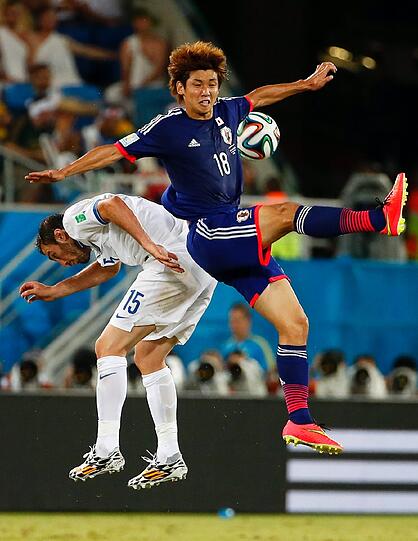 Damit verabschiedet sich auch ein Noch-Löwe von der Weltmeisterschaft: Yuya Osako kann das Ausscheiden der  	Samurai Blue nicht verhindern.