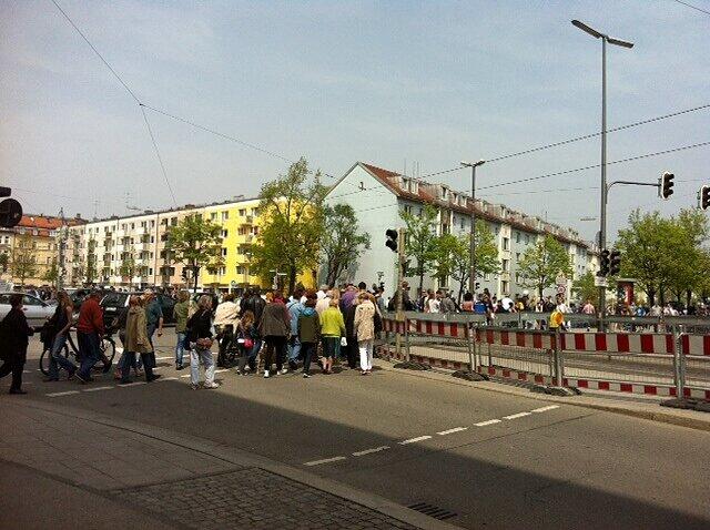 Dort ist zurzeit auch Baustelle.