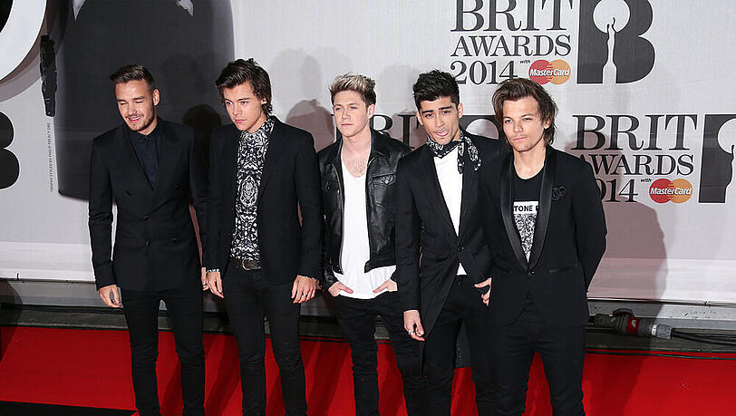 Die britische Band One Direction, von links: Liam Payne, Harry Styles, Niall Horan, Zayn Malik, und Louis Tomlinson Die britische Band One Direction, von links: Liam Payne, Harry Styles, Niall Horan, Zayn Malik, und Louis Tomlinson