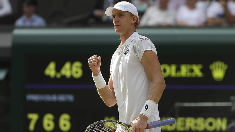 Zog nach 6:36 Stunden ins Wimbledon-Finale ein: Kevin Anderson.
