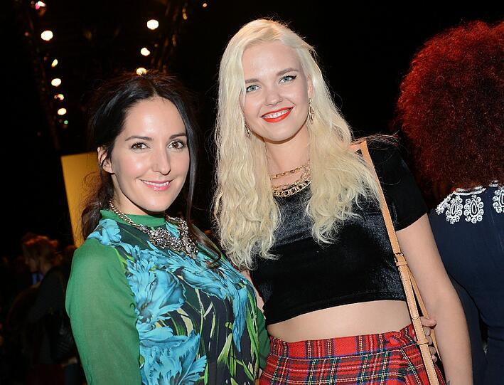Johanna Klum (l.) und It-Girl Bonnie Strange bei Minx.